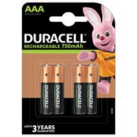 Genopladelige batterier DURACELL LR03 750 mAh