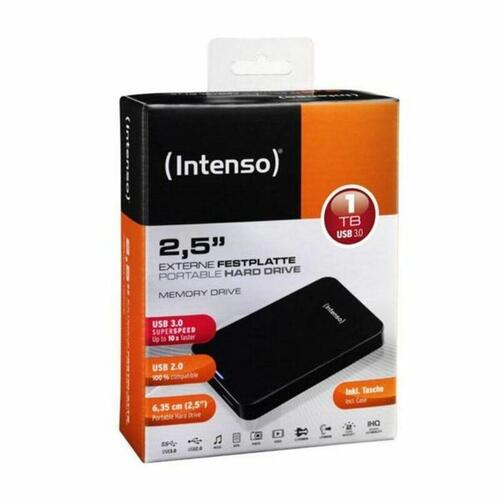 1 TB ekstern harddisk og 2,5" case INTENSO Memory Drive, 1TB USB 3.0 1 TB HDD 1 TB SSD