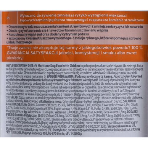 Foder Hill's Urinary Care Voksen Kylling 4 Kg