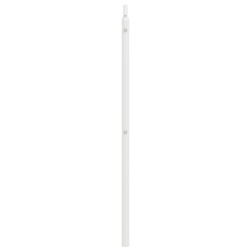 Sengegavl 160 cm metal hvid