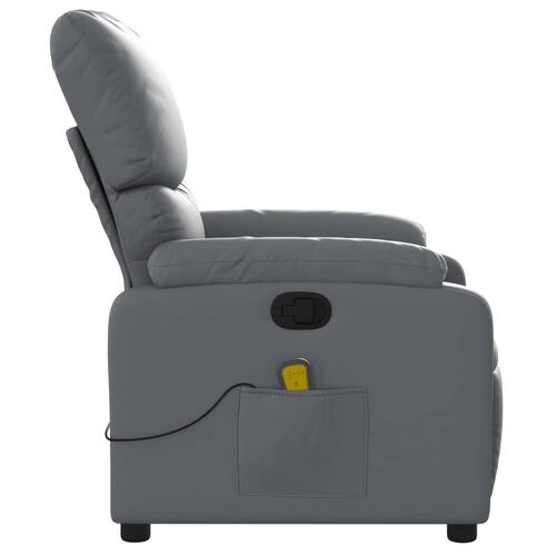 Massagestol kunstlæder grå