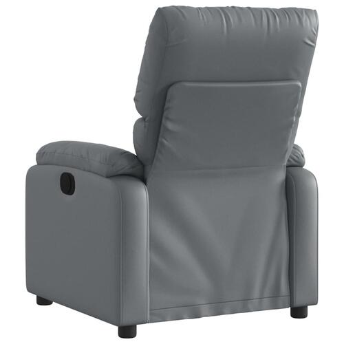 Massagestol kunstlæder grå