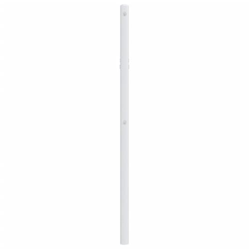 Sengegavl 107 cm metal hvid