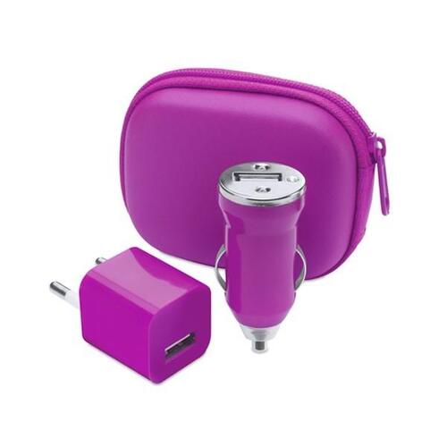 Sæt med Opladere 144331 (2 stk) 1000 mAh Gul