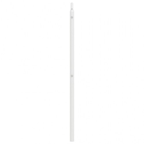 Sengegavl i metal 150 cm - hvid, klassisk design