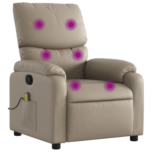 Massagestol kunstlæder cappuccino