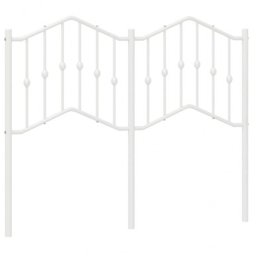Sengegavl 120 cm i metal - hvid, udskiftningsgavl