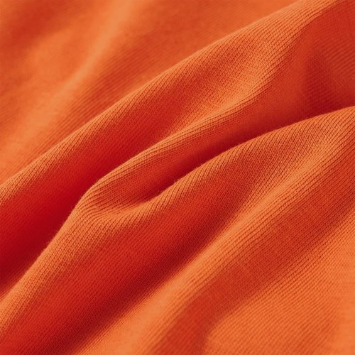 Langærmet T-shirt til børn str. 92 - mørk orange