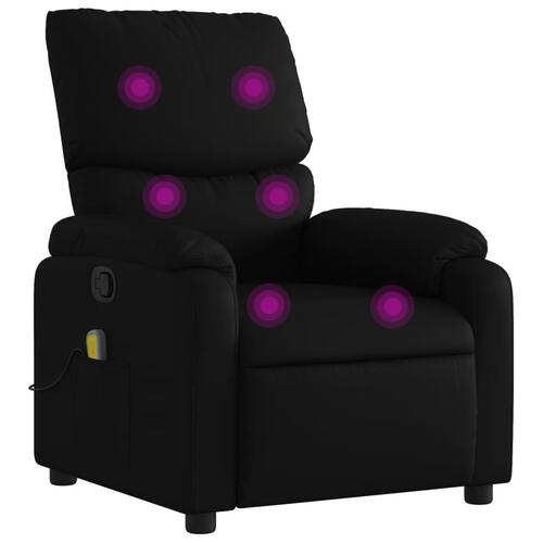 Massagestol kunstlæder sort