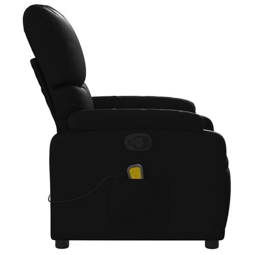 Massagestol kunstlæder sort
