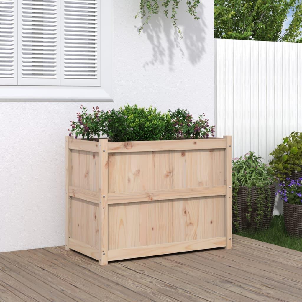 Plantekasse 90x50x70 cm massivt fyrretræ