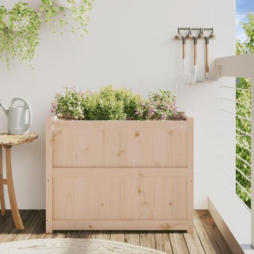 Plantekasse 90x50x70 cm massivt fyrretræ