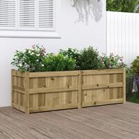 Plantekasse 150x50x50 cm imprægneret fyrretræ