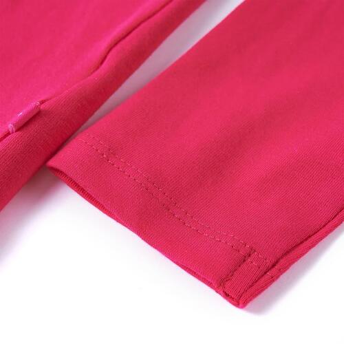 Langærmet T-shirt til børn str. 92 pink