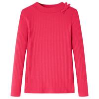 Langærmet T-shirt til børn str. 92 pink