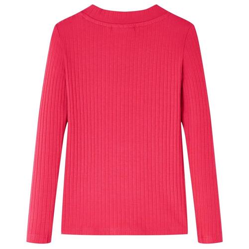 Langærmet T-shirt til børn str. 92 pink