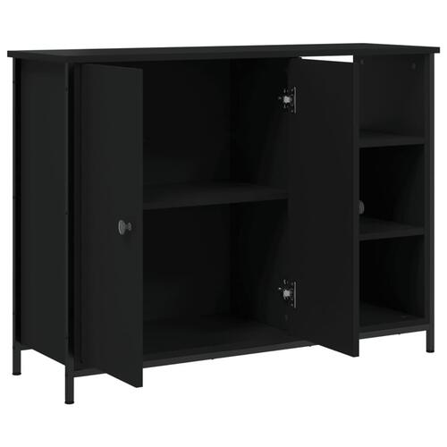 Skænk 100x33x75 cm konstrueret træ sort
