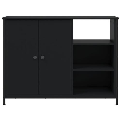 Skænk 100x33x75 cm konstrueret træ sort