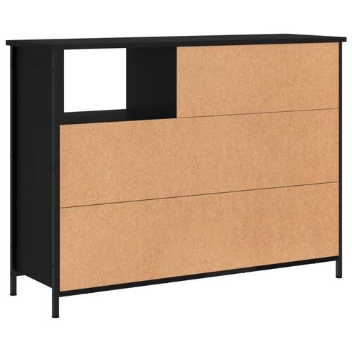 Skænk 100x33x75 cm konstrueret træ sort