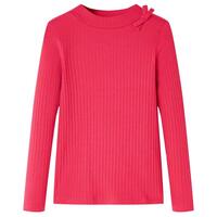 Langærmet T-shirt til børn str. 128 pink
