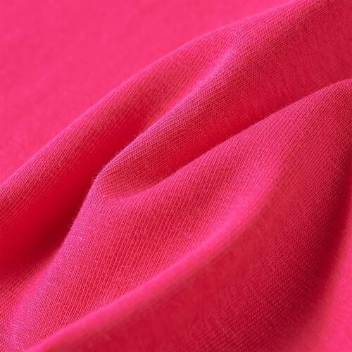 Langærmet T-shirt til børn str. 128 pink