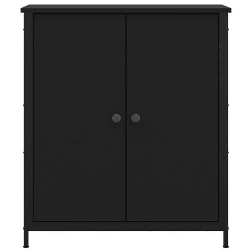 Skab 70x30x80 cm konstrueret træ sort