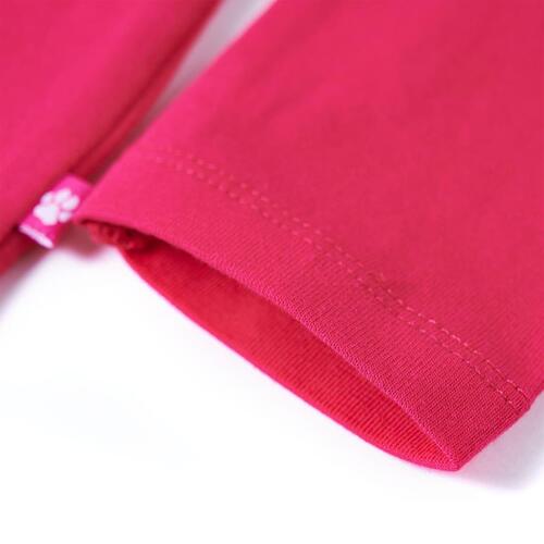 Langærmet T-shirt til børn str. 92 pink