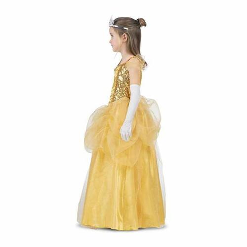 Kostume til børn Gul Prinsesse Belle 4 Dele 10-12 år