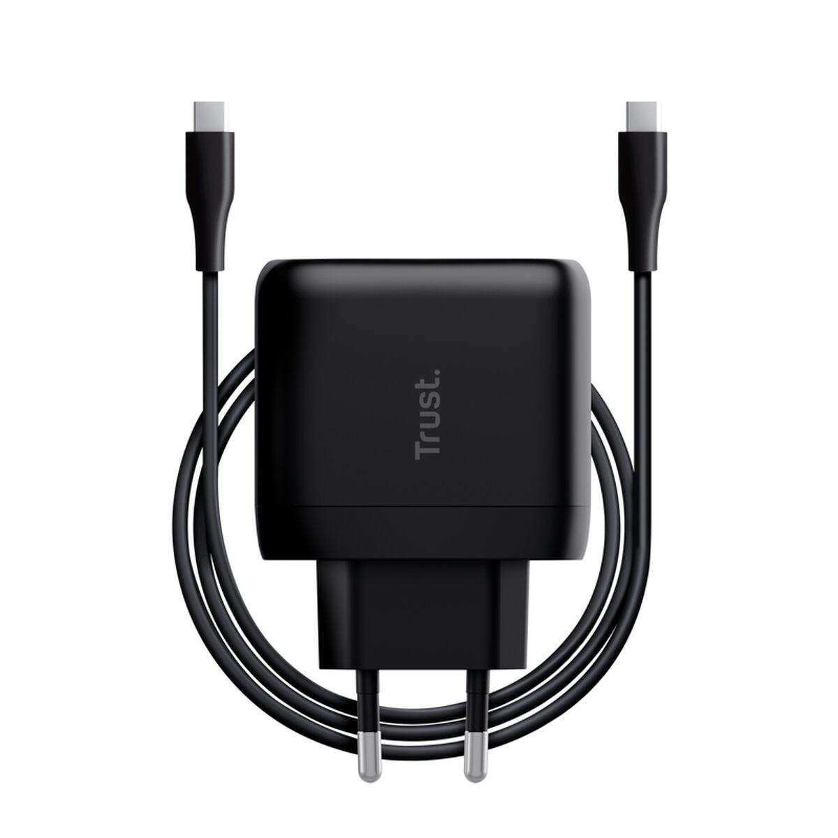 Vægoplader + USB-C kabel Trust Maxo Sort 65 W