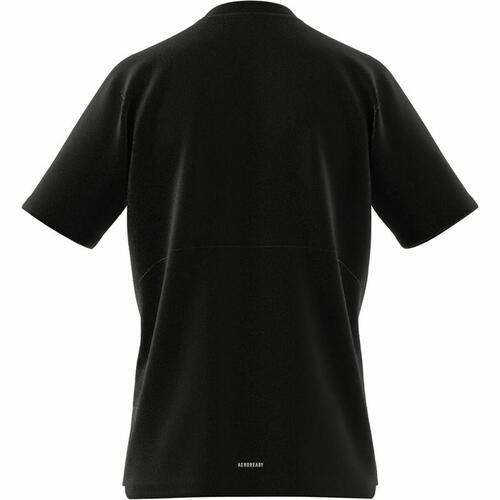 Kortærmet T-shirt til Mænd Adidas Aeroready Sort L