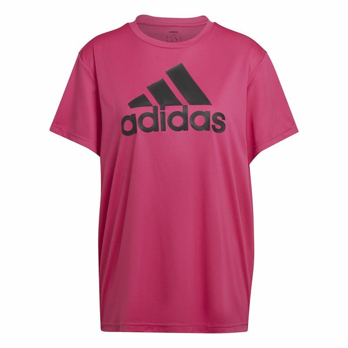 Kortærmet T-shirt til Kvinder Adidas Boyfriend Sport Mørk pink M