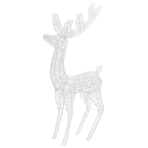 Julerensdyr med 250 LED-lys 180 cm str. XXL akryl varm hvid