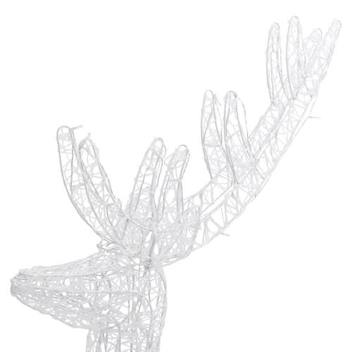 Julerensdyr med 250 LED-lys 180 cm str. XXL akryl varm hvid