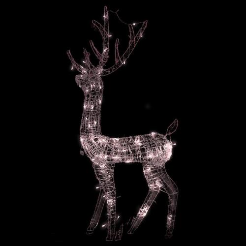Rensdyr 140 LED'er 128 cm akryl varmt hvidt lys