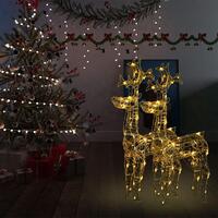 Julerensdyr 2 stk. 60x16x100 cm akryl