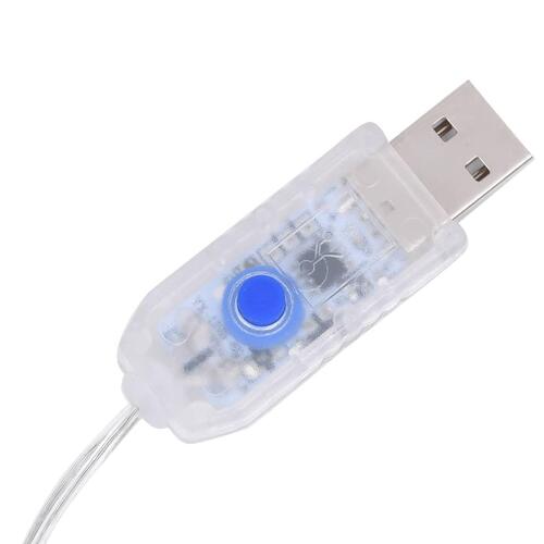 Julerensdyr 6 stk. 120 LED'er guldfarvet