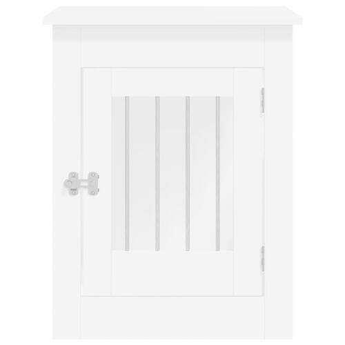 Hundebur 55x80x68 cm konstrueret træ hvid