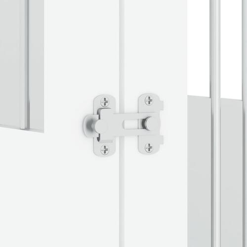 Hundebur 55x75x65 cm konstrueret træ hvid