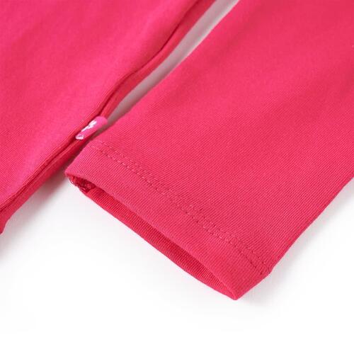 Langærmet T-shirt til børn str. 140 pink