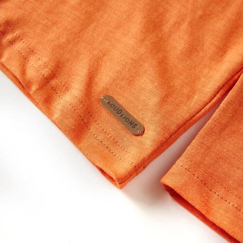 Langærmet T-shirt til børn str. 92 cm orange
