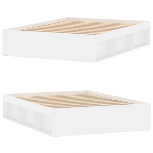Sengeramme 135x190 cm hvid