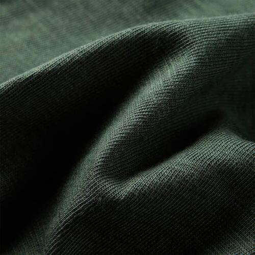 Langærmet T-shirt til børn str. 128 cm mørkegrøn