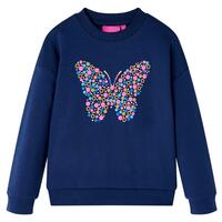 Sweatshirt til børn str. 128 marineblå