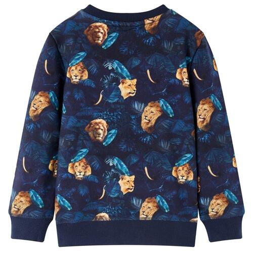 Sweatshirt til børn str. 128 marineblå