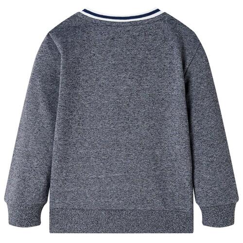 Sweatshirt til børn str. 140 blåmeleret
