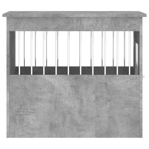 Hundebur 55x75x65 cm konstrueret træ betongrå