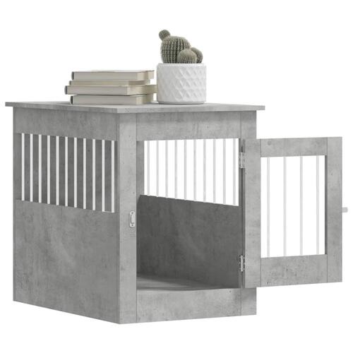 Hundebur 55x80x68 cm konstrueret træ betongrå