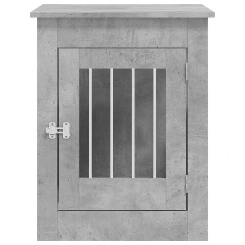 Hundebur 55x80x68 cm konstrueret træ betongrå
