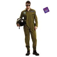 Kostume til voksne Top Gun Luftfart pilot S