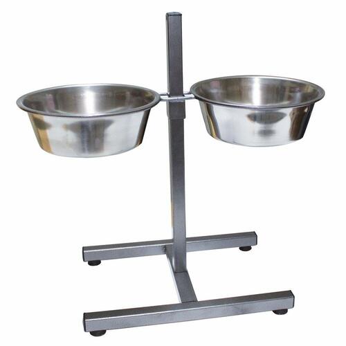 Hund Feeder Trixie 24922 Dobbelt 2,8 L Ø 24 cm Rustfrit stål